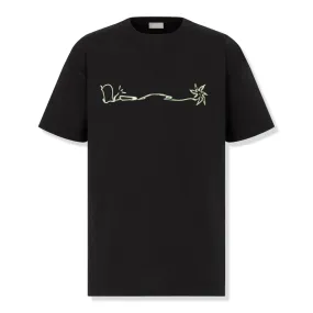 Dior x Cactus Jack Oversized Black T Shirt