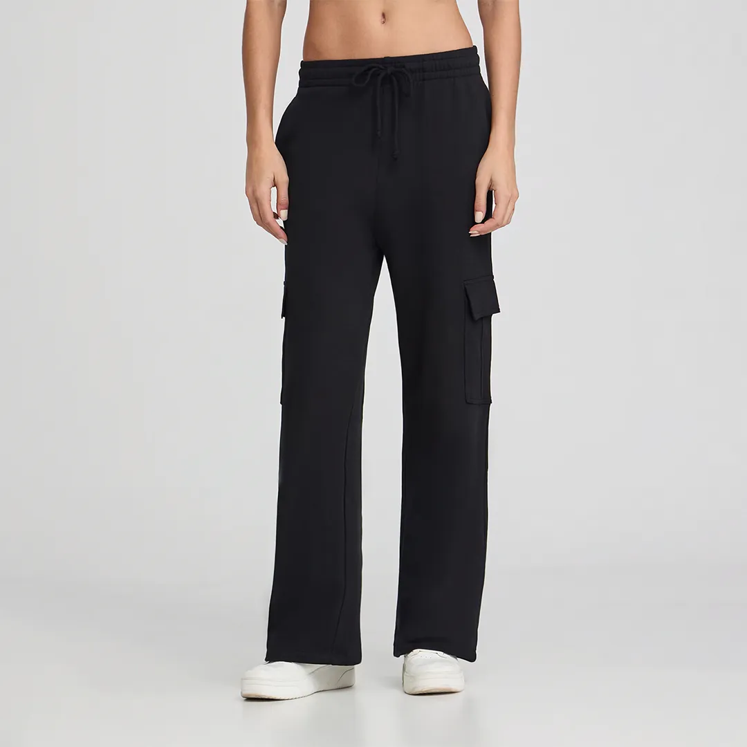 Elastic Waist Cargo Trousers