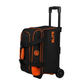 Elite Basic Double Roller Orange Bowling Bag