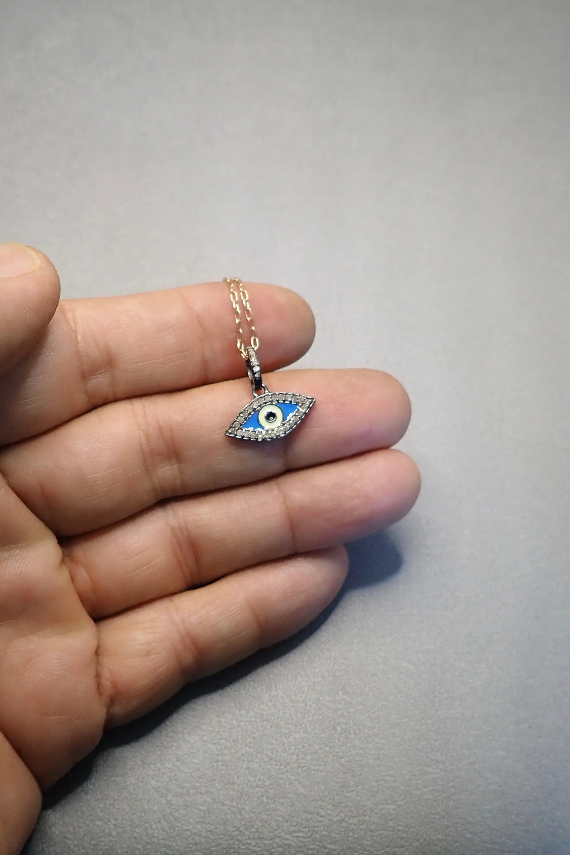 EVIL EYE DIAMONDS PENDANT