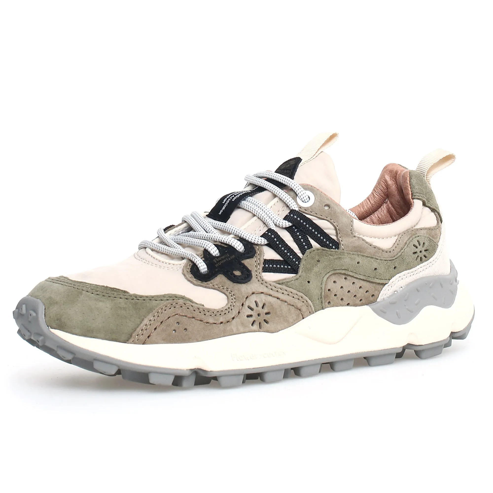 Flower Mountain Yamano 3 Trainers - Beige / Military