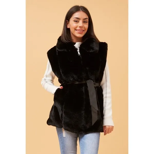 GABLE FAUX FUR VEST