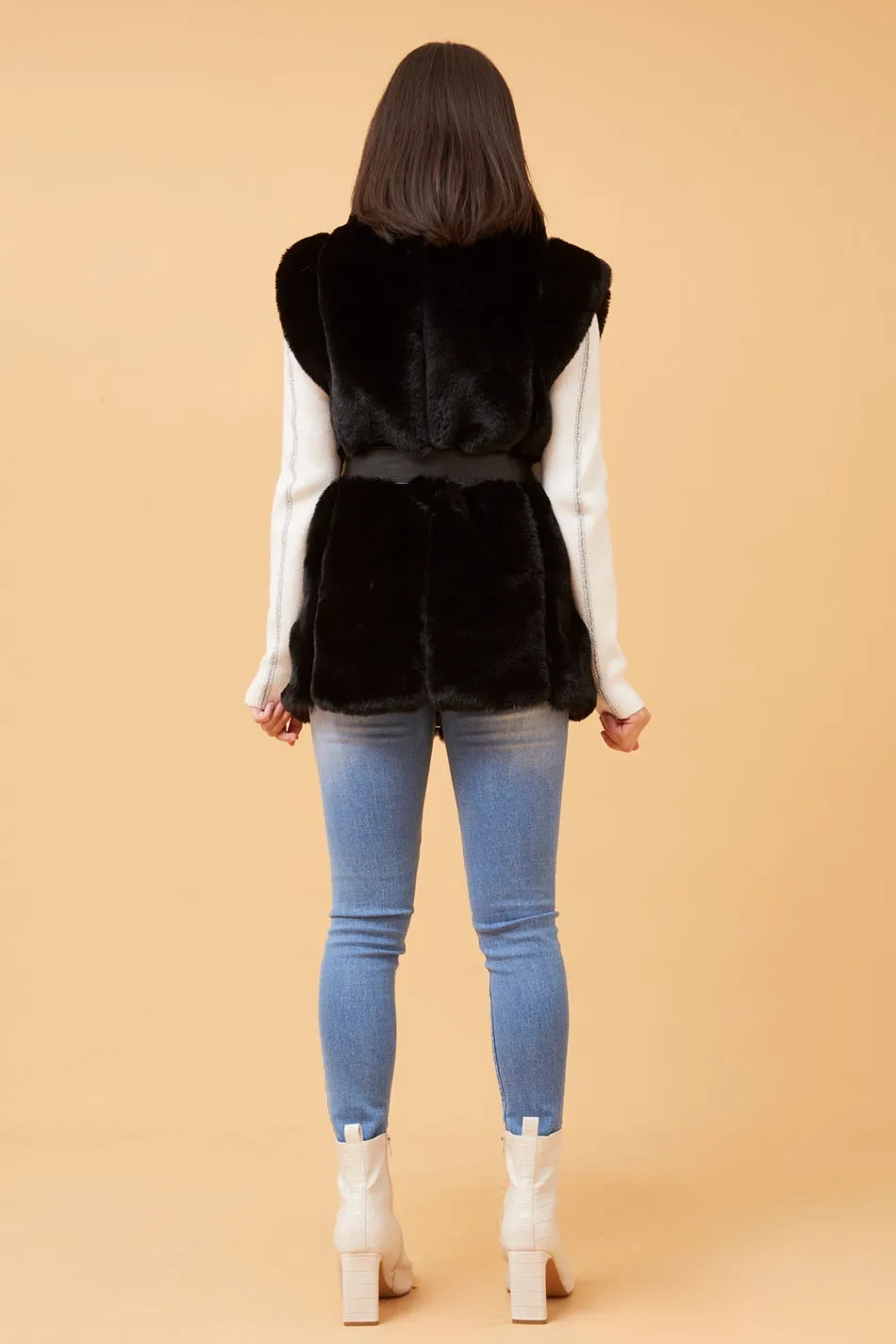 GABLE FAUX FUR VEST