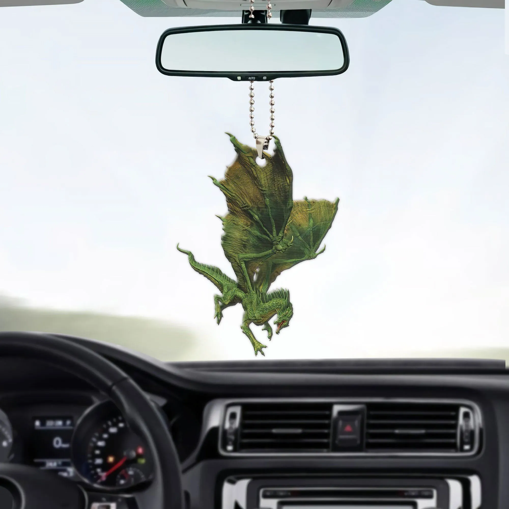 Gearhuman 3D Ancient Green Dragon Custom Car Hanging