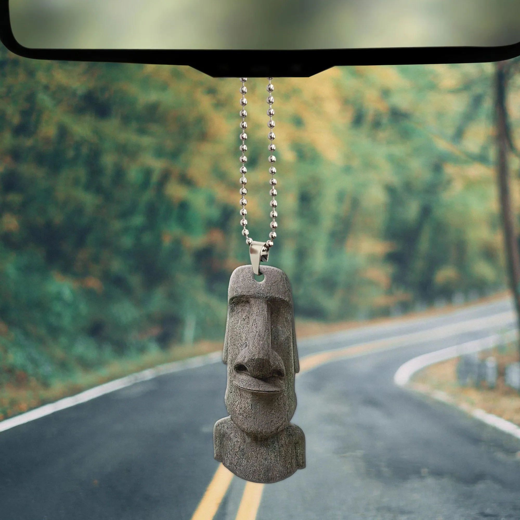 Gearhuman 3D Massive Easter Island Moai Head Statue Car Hanging