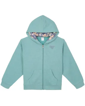 Girls 7-16 Sunny Floral Front Zip Hoodie -