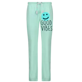 Good Vibes Green Sweatpants - Sample Sale Size Small