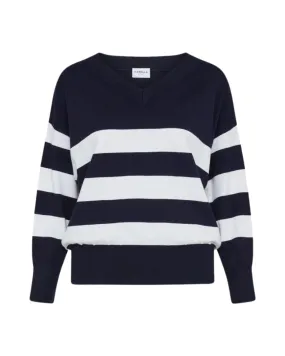 Granito Sweater (Navy Pinstripes)