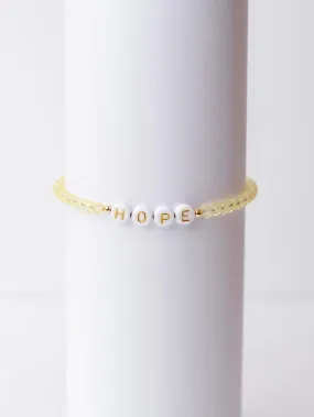 HOPE Crystal Beaded Bracelet