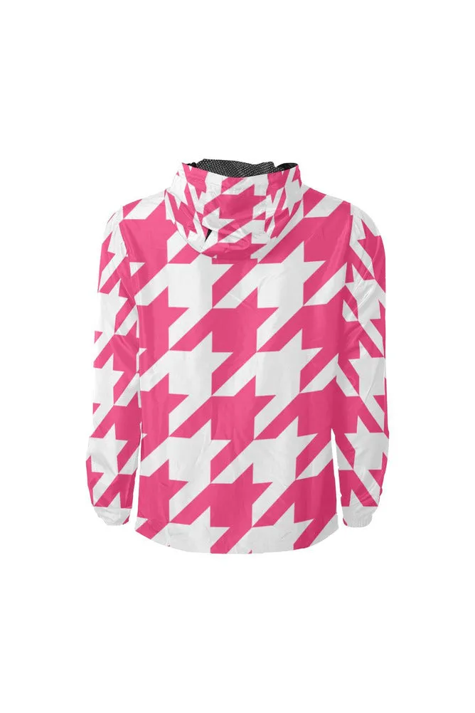 Houndstooth All Over Print Windbreaker for Men