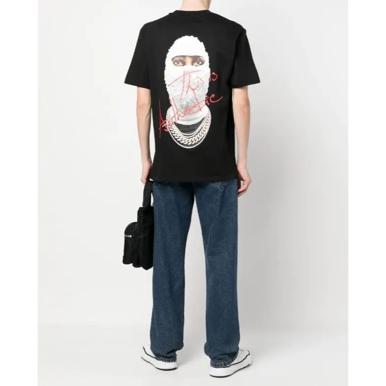 IH NOM UH NIT Paris Mask Authentic Back Print Tee Black NUS23231