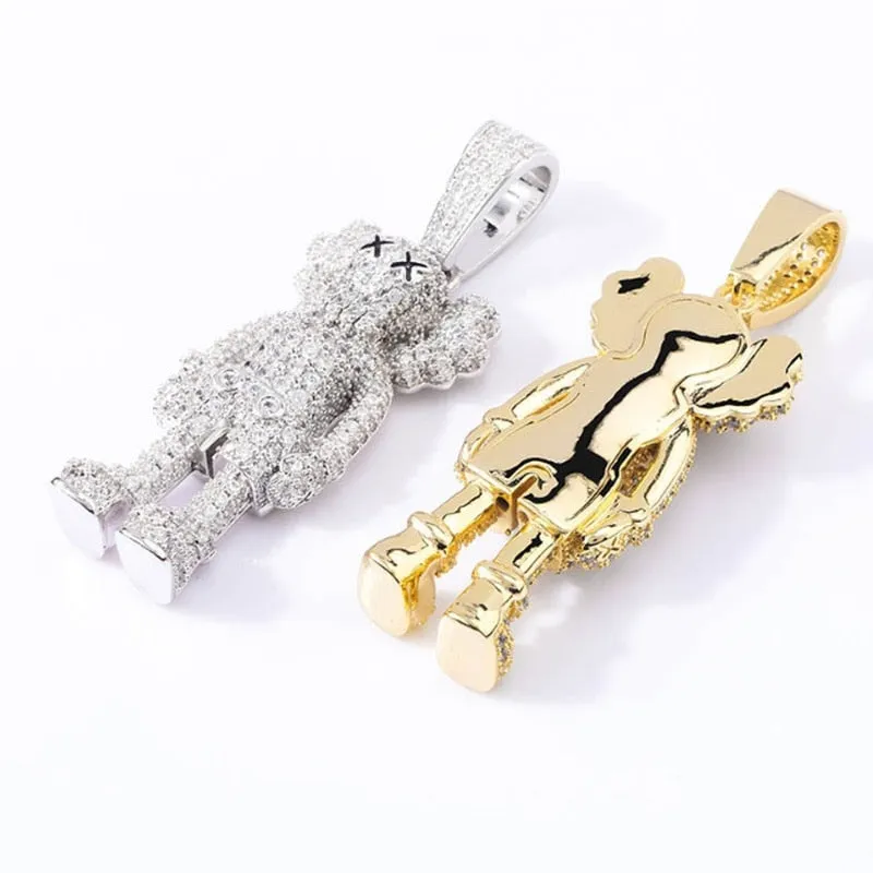 KAWS ICED Pendant w/ Chain