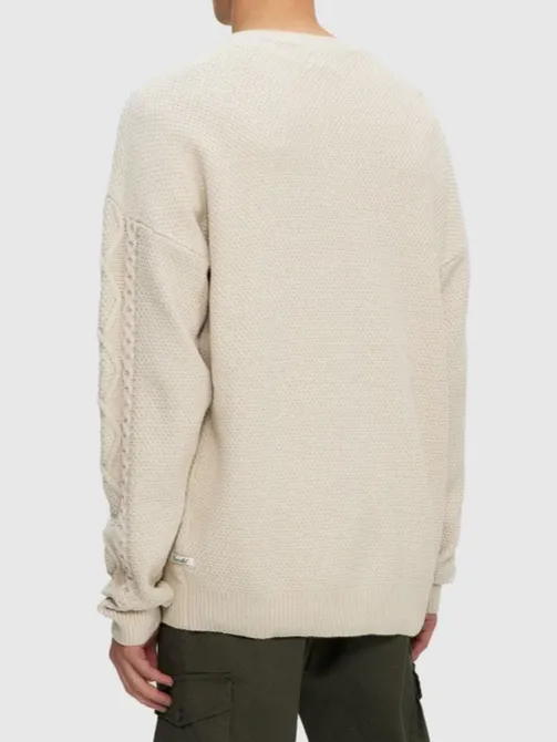 KUWALLA Unisex Cable Knit Sweater