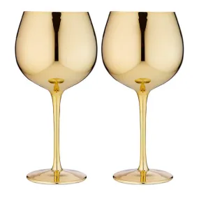 Ladelle Aurora Gin Glass Gold Set of Two