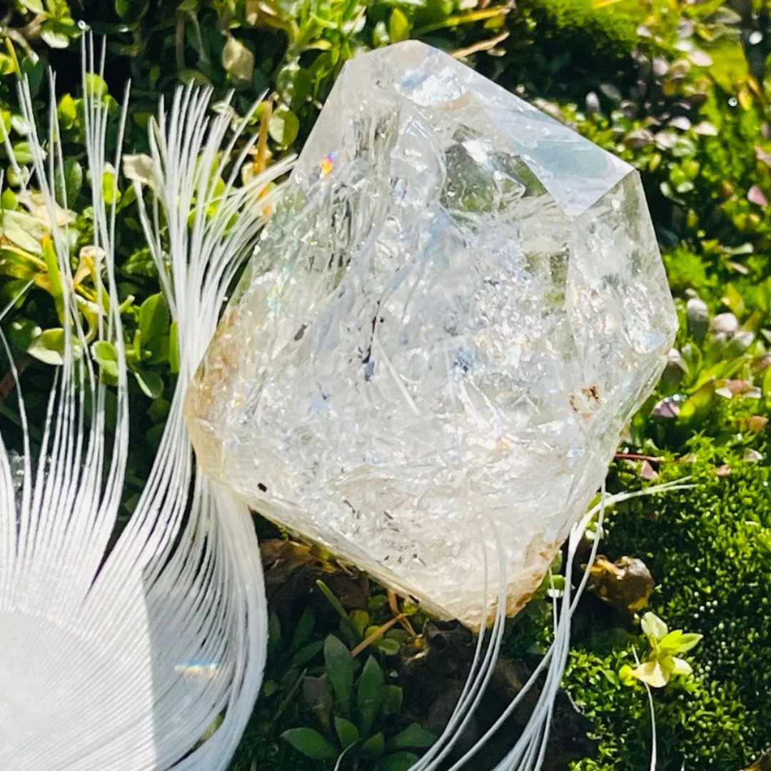 Large Herkimer Diamond Clear Quartz Crystal ~ Manifest Your Dreams- Ethically Sourced from New York- Tucson Treasure- Purchased Mine Direct