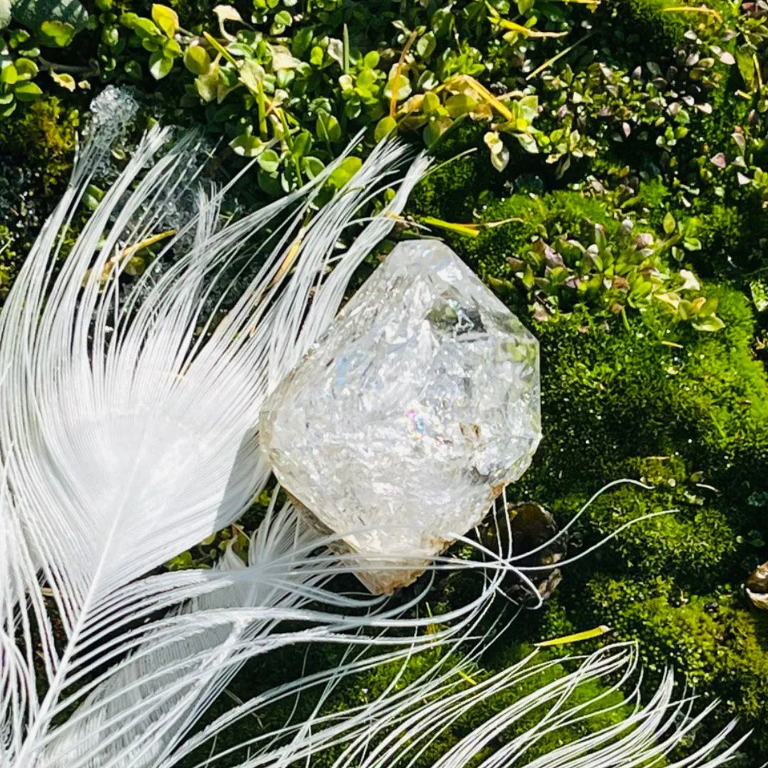 Large Herkimer Diamond Clear Quartz Crystal ~ Manifest Your Dreams- Ethically Sourced from New York- Tucson Treasure- Purchased Mine Direct