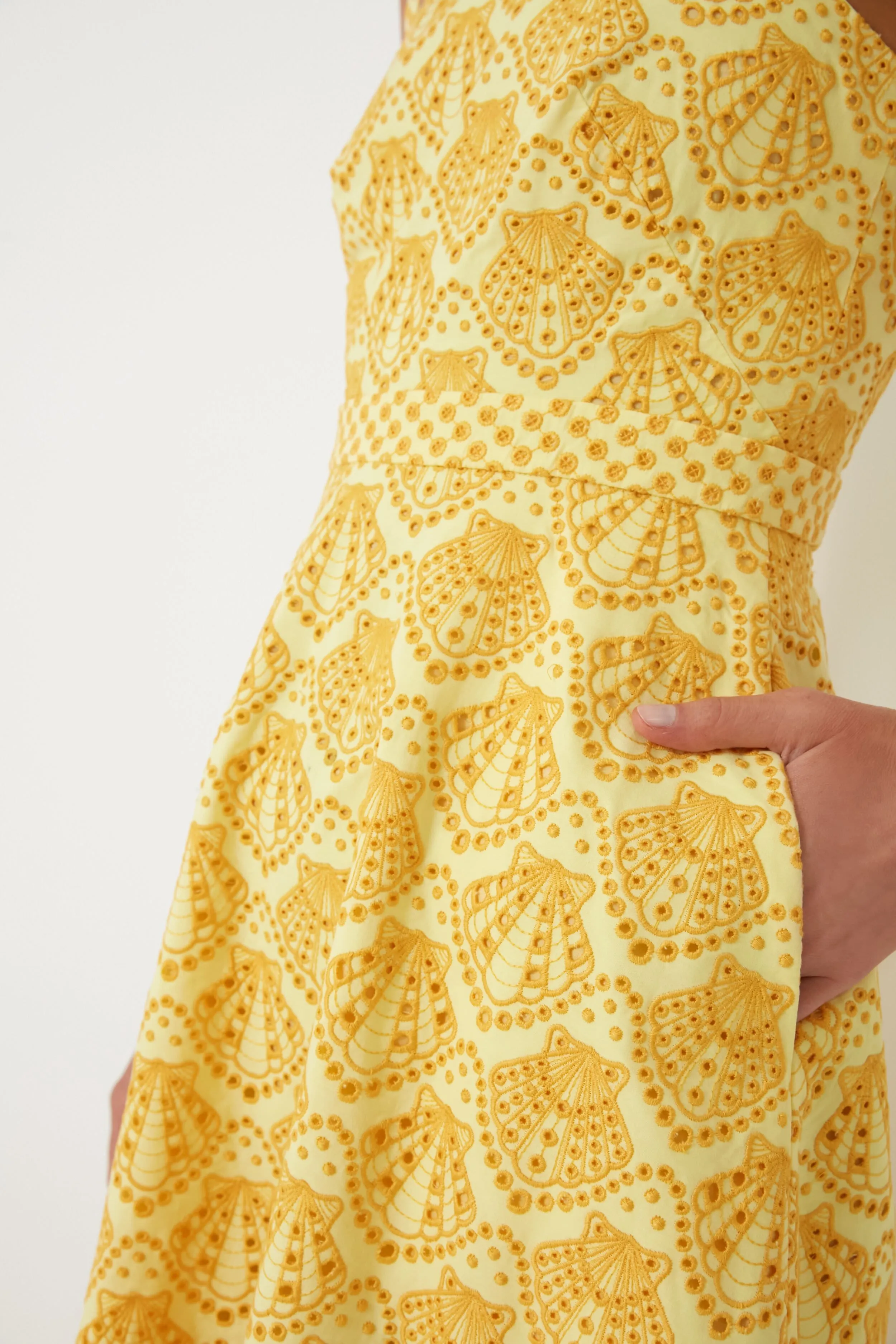 Lemonade Yellow Aubrey Midi Dress