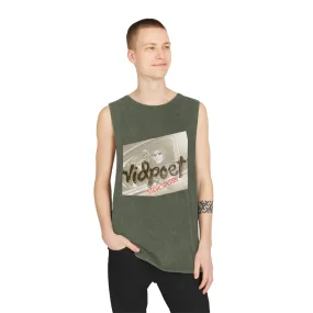 Liquid Leisure- vidpoet x Steve Sperry - Unisex Stonewash Tank Top