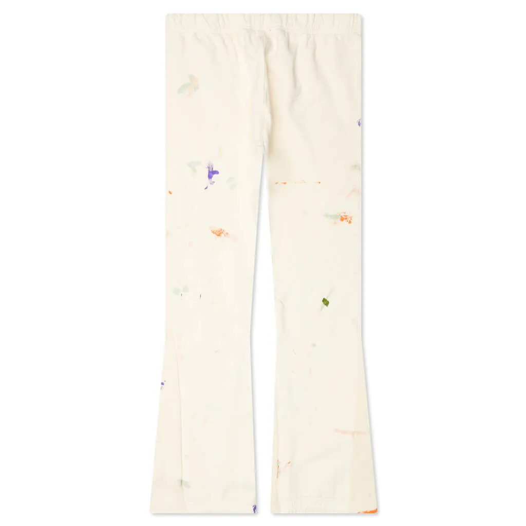 Logo Flare Sweatpants - White