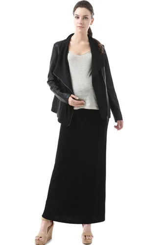 Momo Maternity Fold Over Waist Maxi Skirt