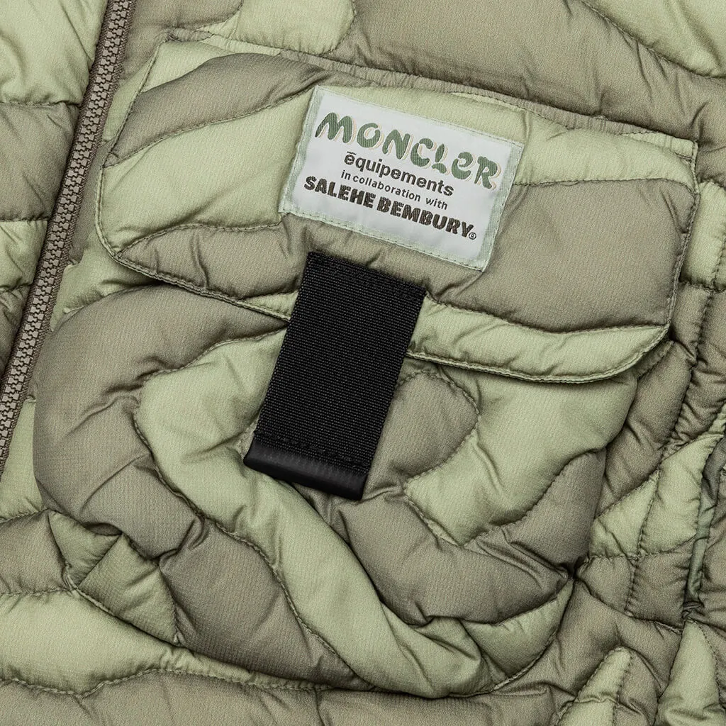 Moncler Genius x Salehe Bembury Peano Short Down Jacket - Dark Green