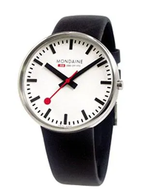 Mondaine Giant Sized Classic - Polished Stainless - 42mm Case Width