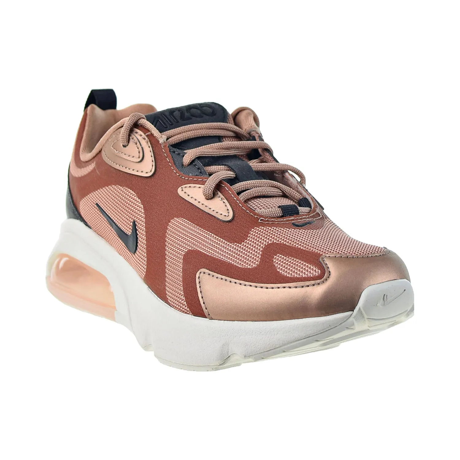 Nike Air Max 200 Holiday Sparkle Women's Shoes Metallic Red-Bronze