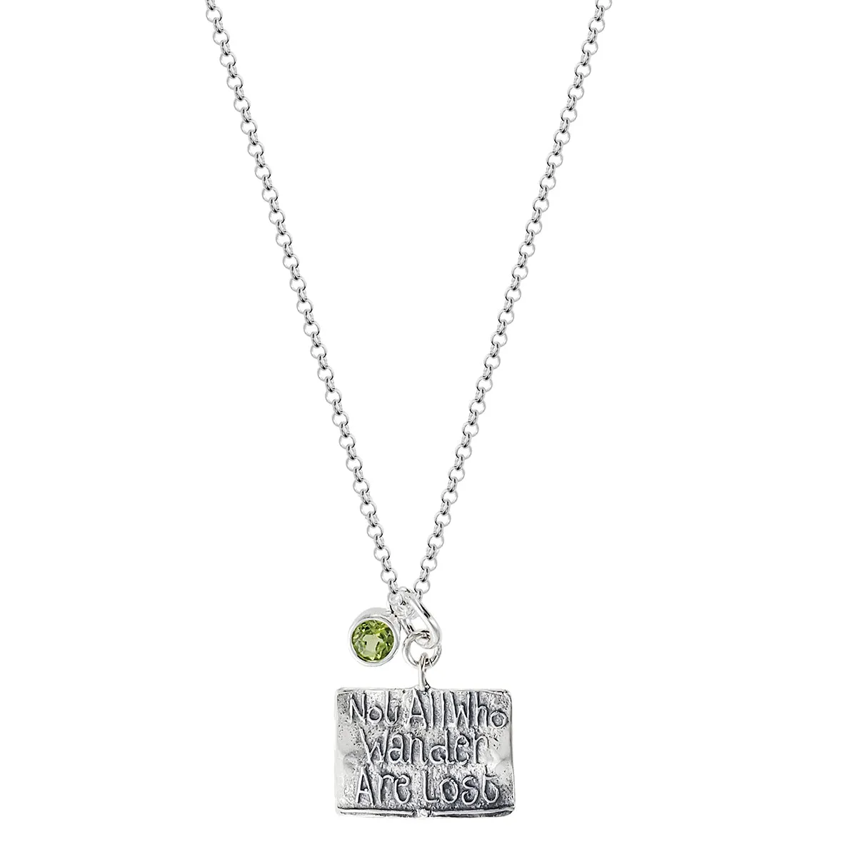 Not All Who Wander Are Lost Inspirational Charm Necklace By Live Well