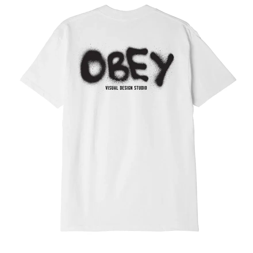 Obey men's short sleeve T-Shirt Visual Design Studio Classico 165263415 white