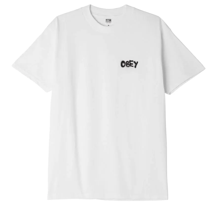 Obey men's short sleeve T-Shirt Visual Design Studio Classico 165263415 white