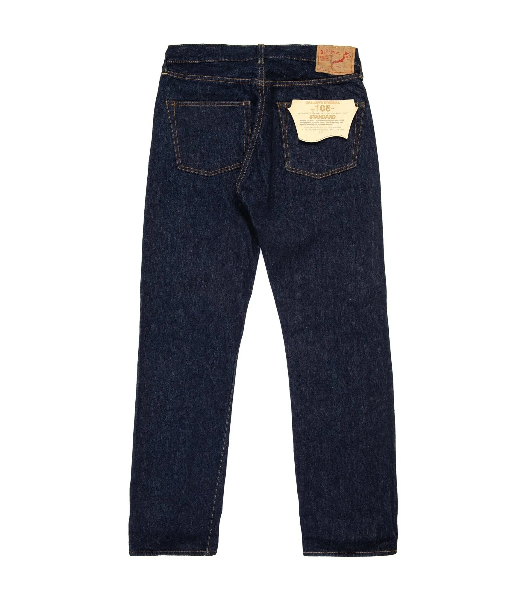 OrSlow 105 Standard Fit Selvedge Denim: One Wash