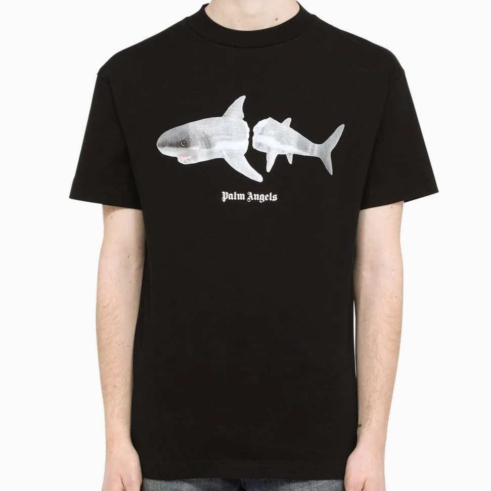 PALM ANGELS Kill The Shark Tee Black