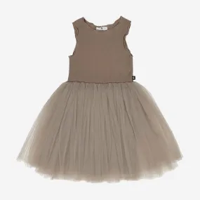 Petite Hailey Melon Tutu Dress - Mocha