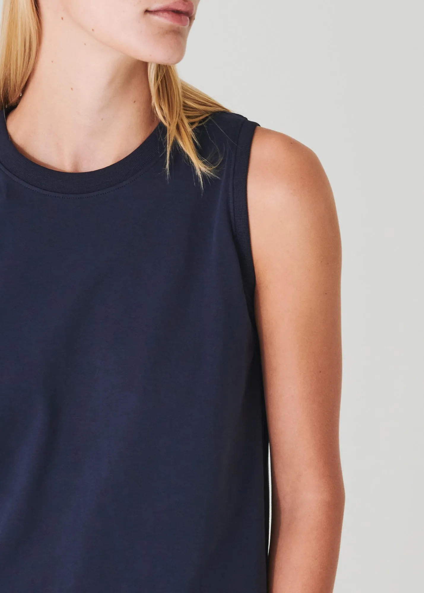 PIMA COTTON STRETCH BOYFRIEND TANK