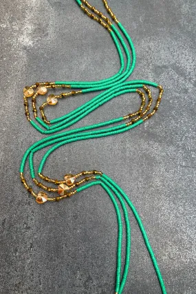 Prosperity Tie On Flat Waist Beads