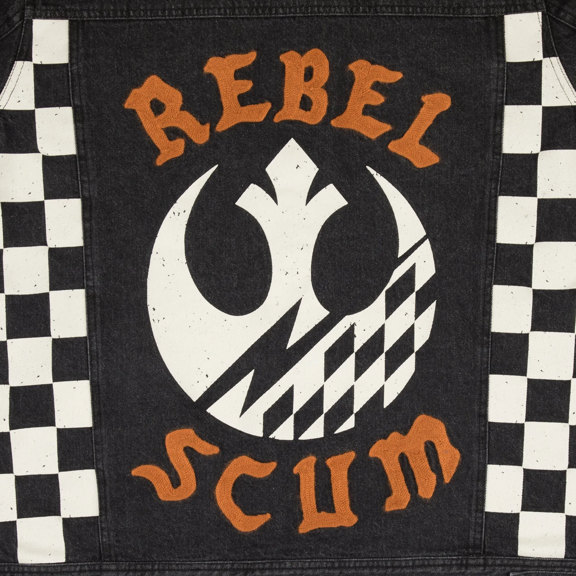 Rebel Scum Black Denim Jacket