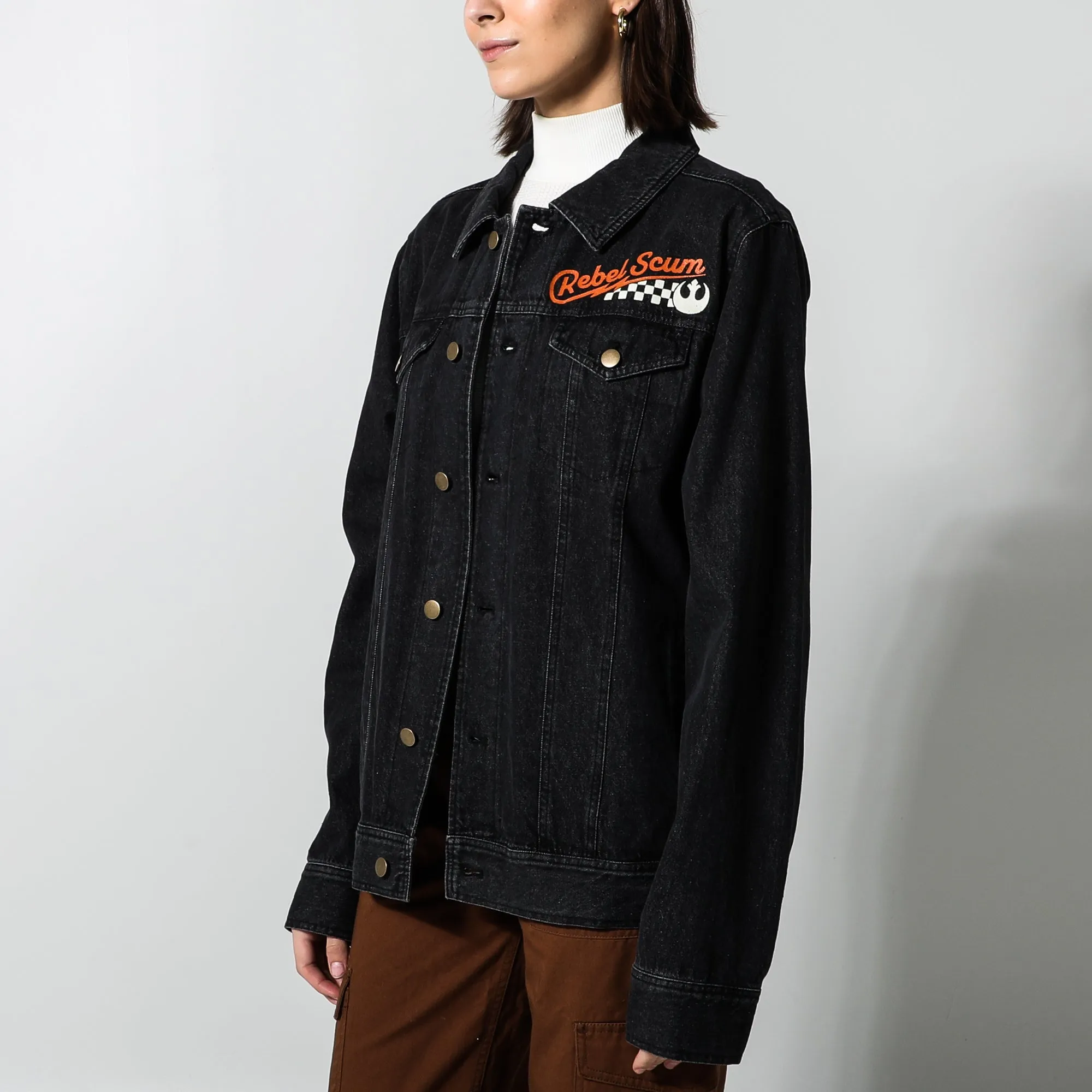 Rebel Scum Black Denim Jacket