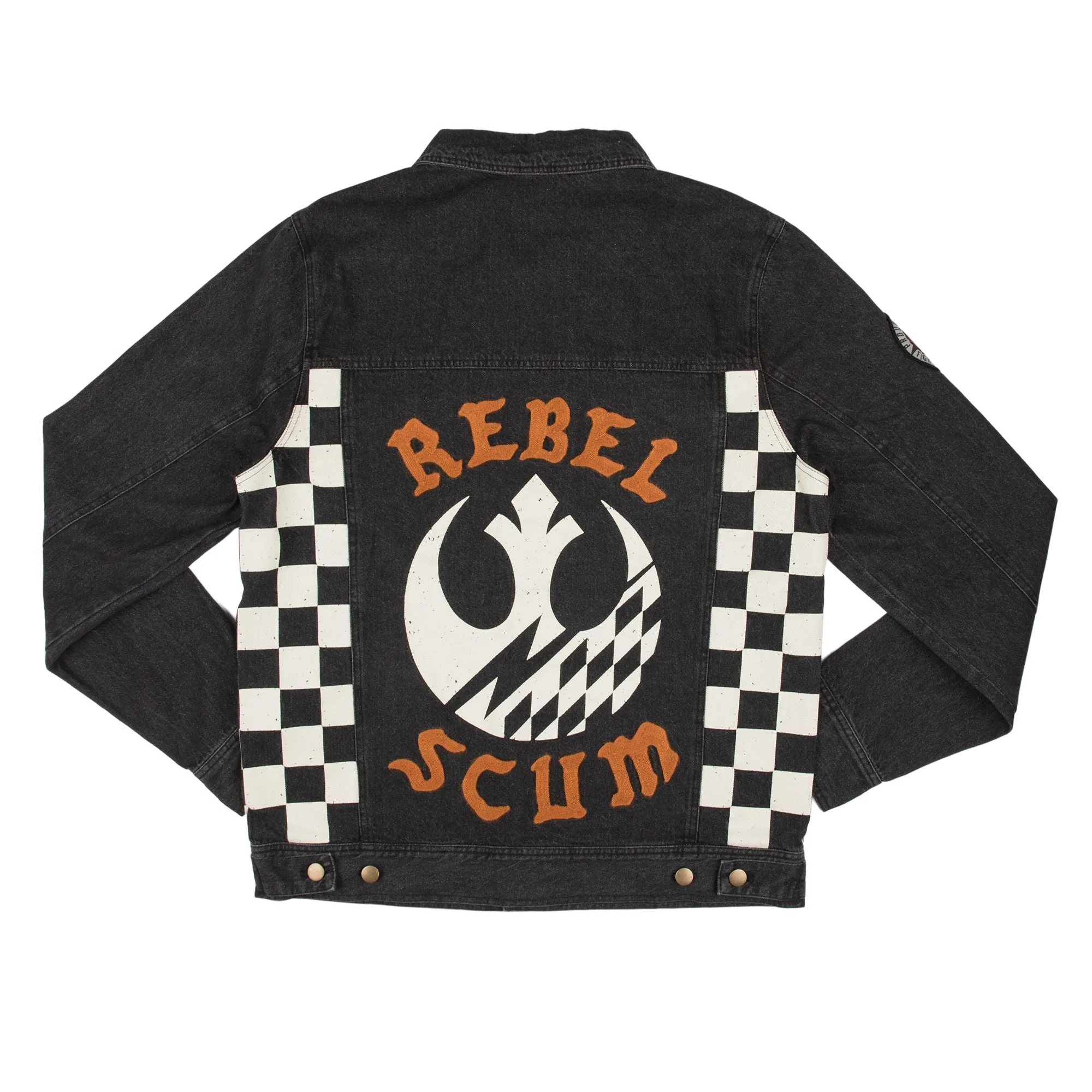 Rebel Scum Black Denim Jacket