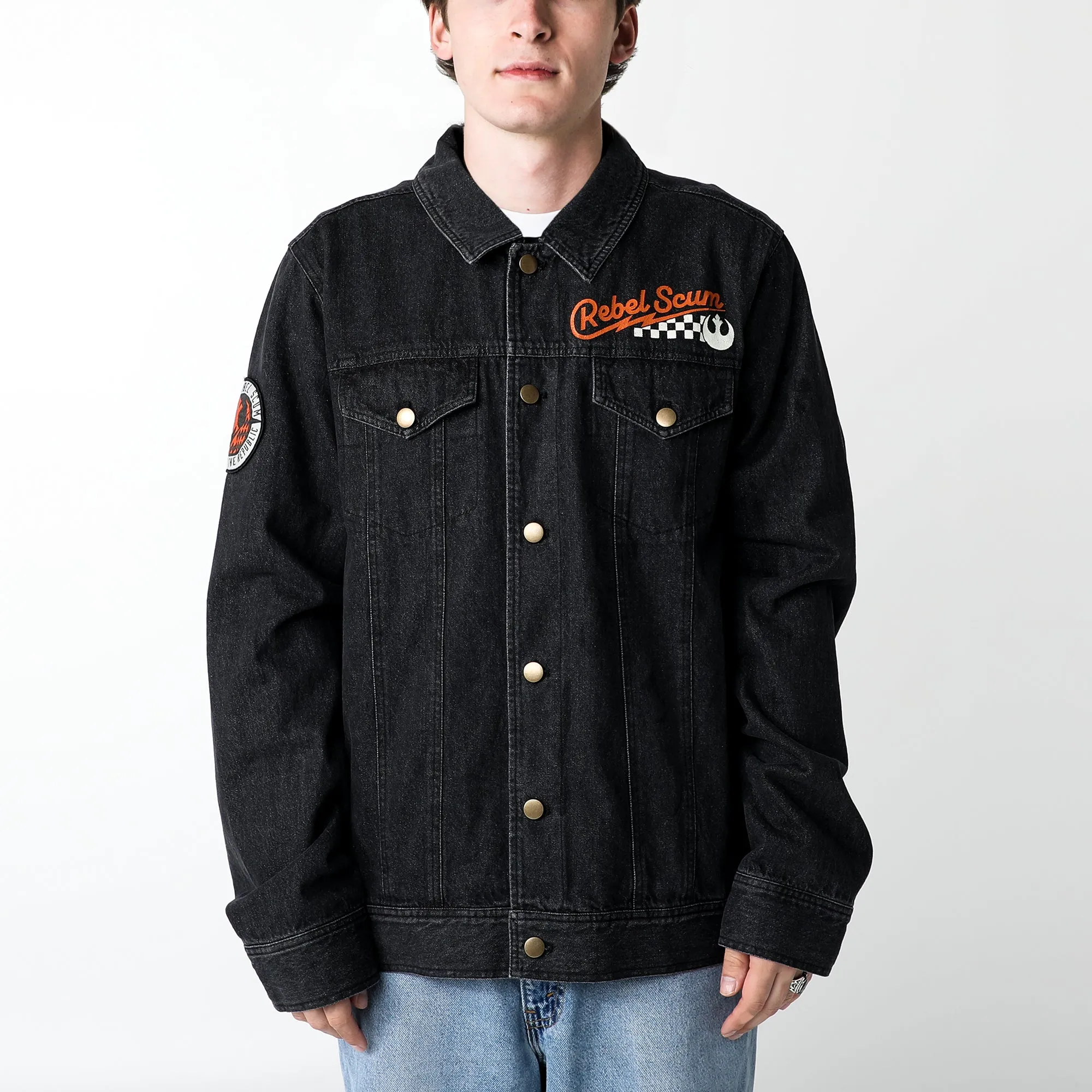 Rebel Scum Black Denim Jacket