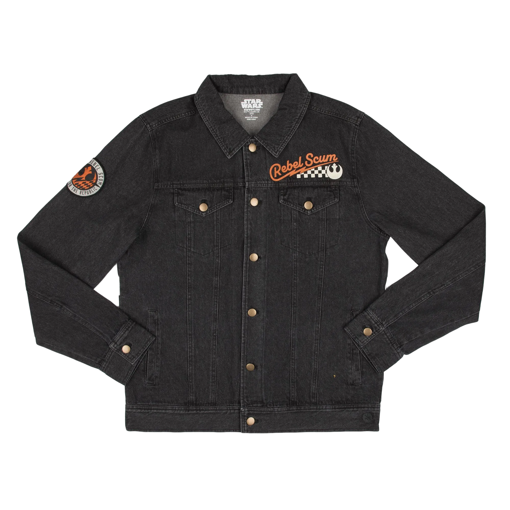 Rebel Scum Black Denim Jacket