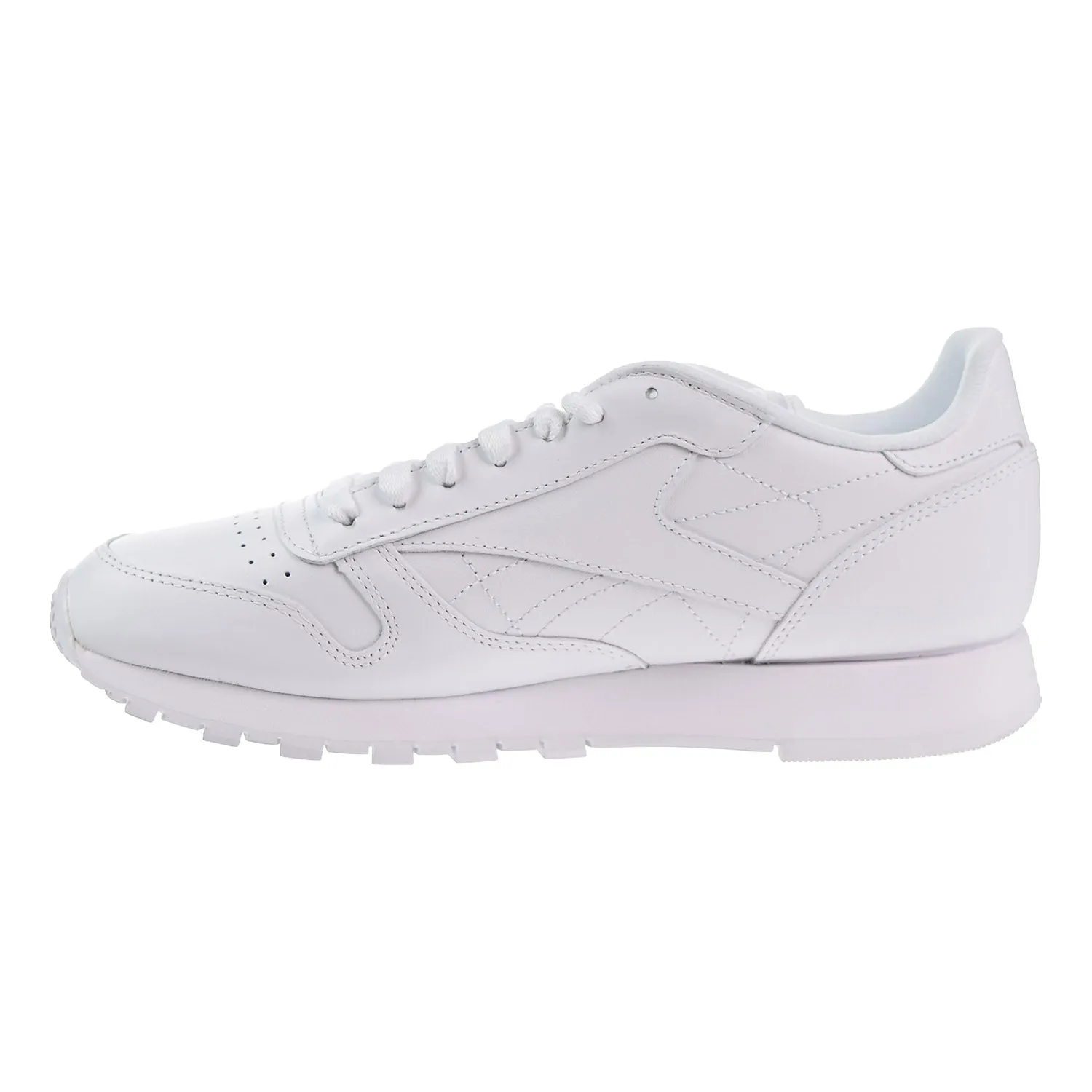 Reebok CL Leather Men's Fashion Shoes White/White/White