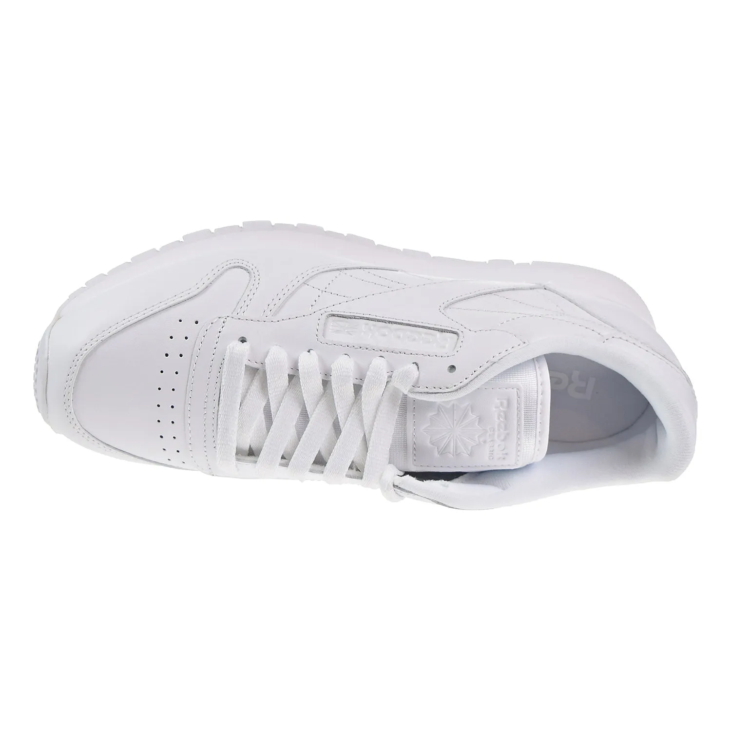 Reebok CL Leather Men's Fashion Shoes White/White/White