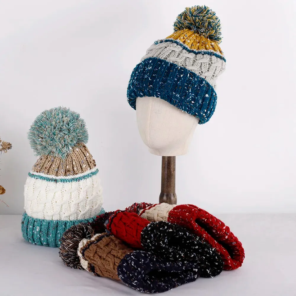 Retro fun Ball stripe Knitted Hat