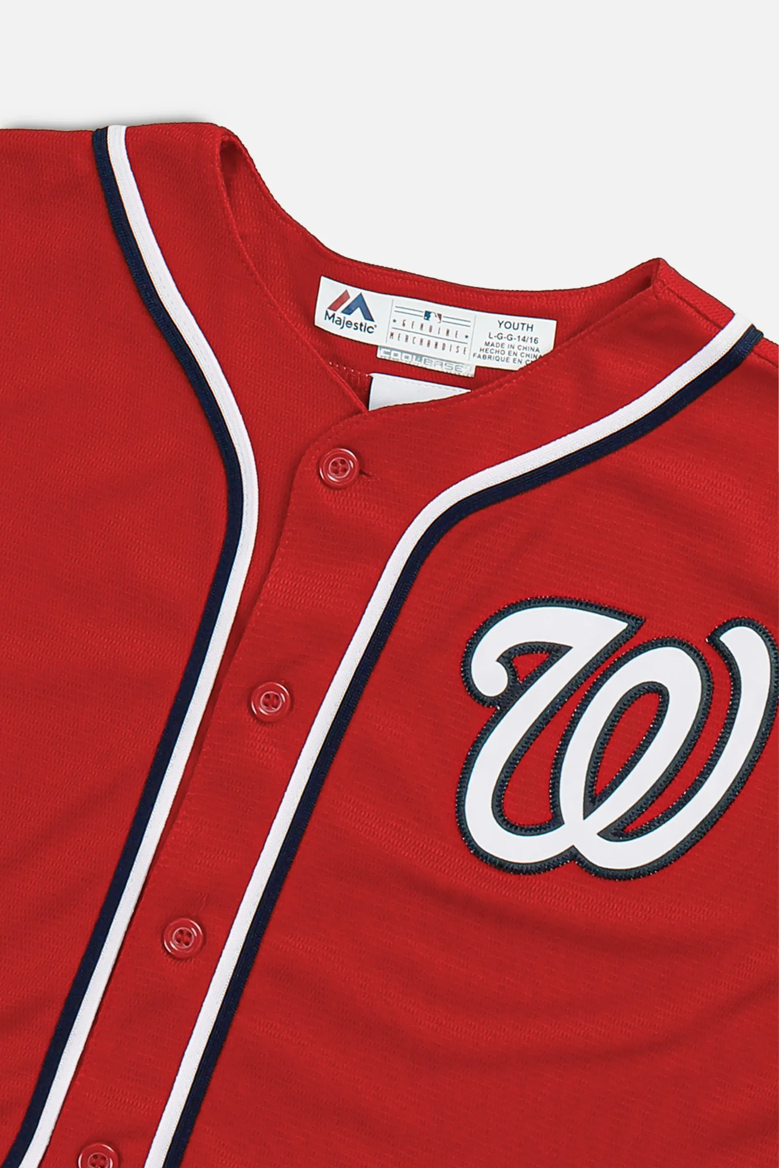 Rework Crop Washington Nationals MLB Jersey - S