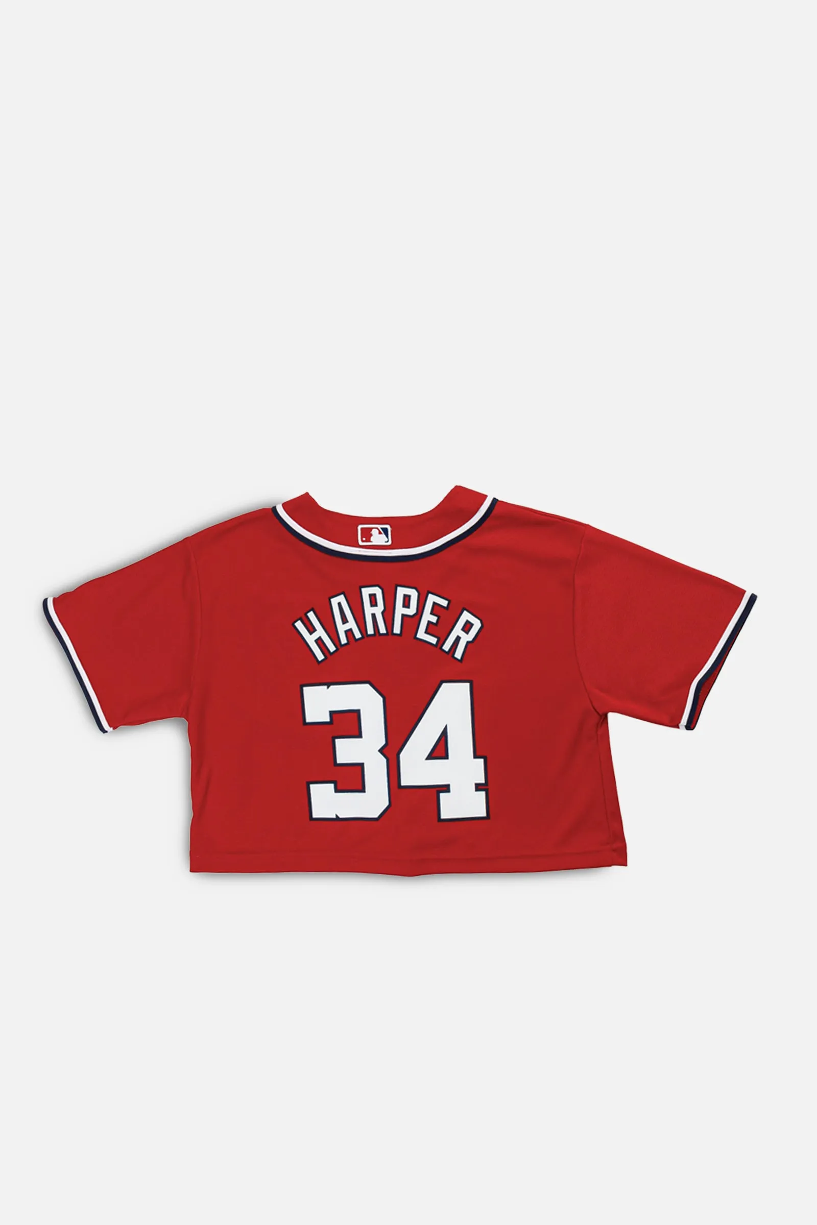 Rework Crop Washington Nationals MLB Jersey - S