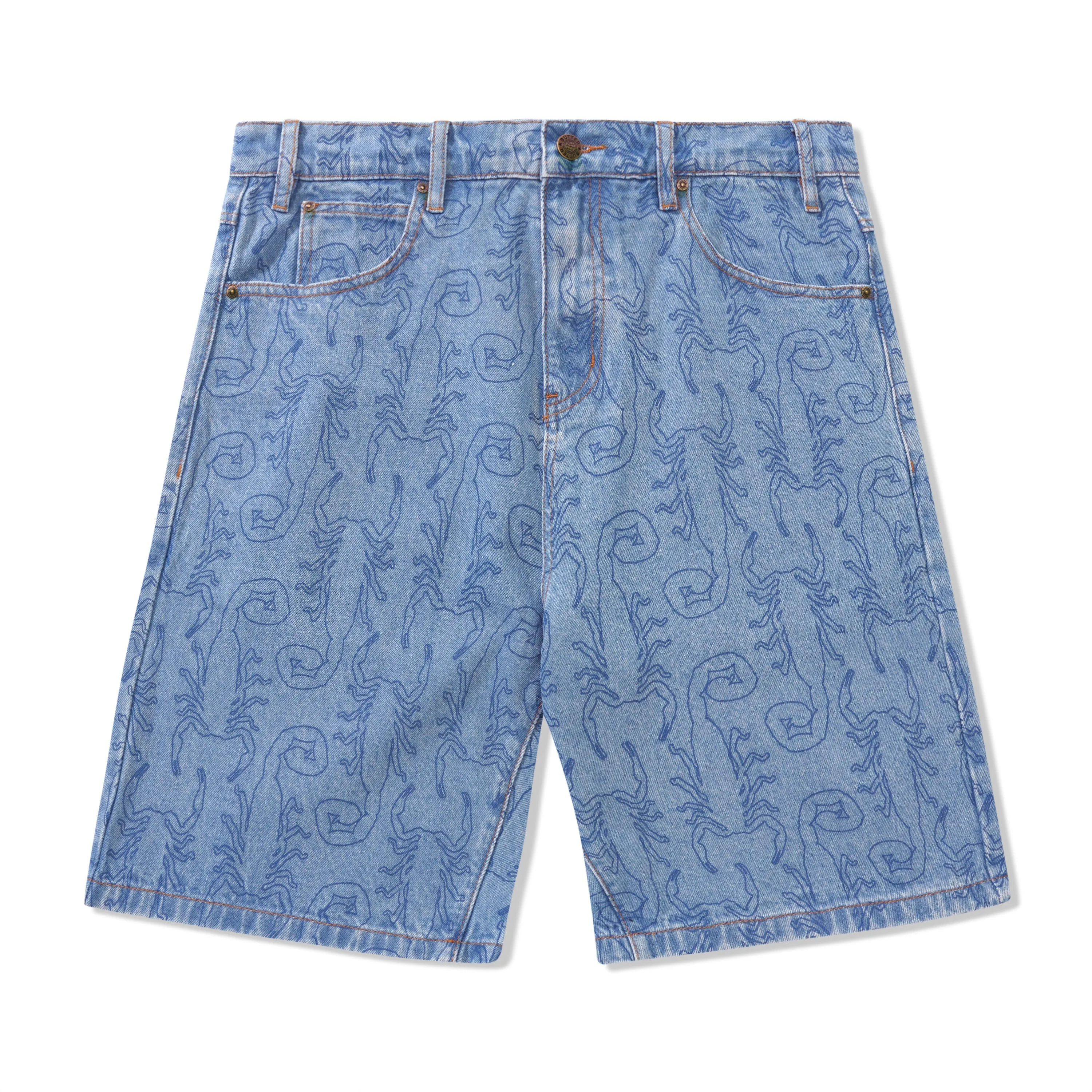 SCORPION DENIM SHORTS WASHED INDIGO