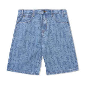 SCORPION DENIM SHORTS WASHED INDIGO