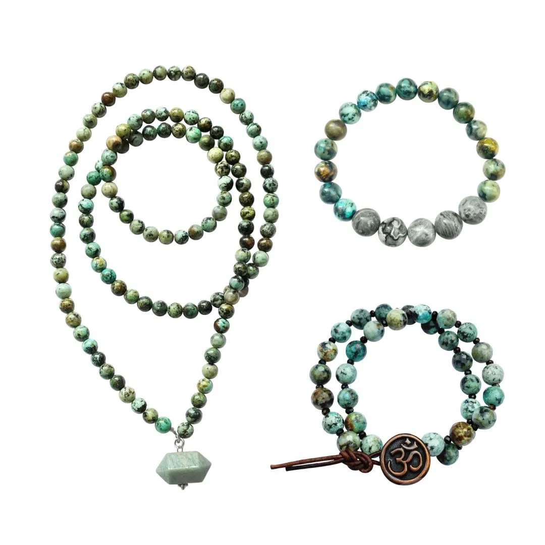 Self-Realization Set: Manifest Good Fortune with African Turquoise