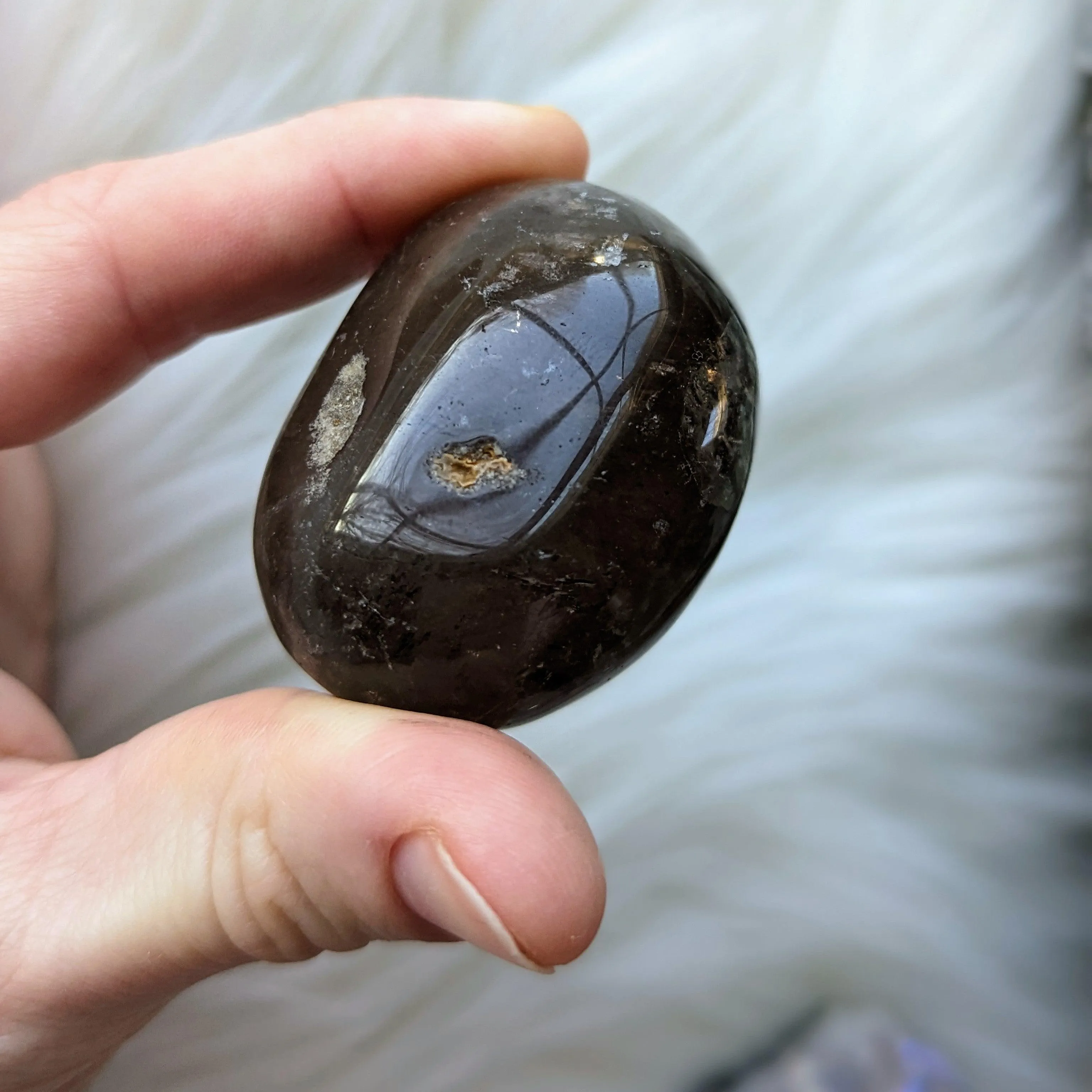 Shamanic Dream Quartz Seer Stone Partially Polished From Brazil~ Beautiful Rainbow Inclusions