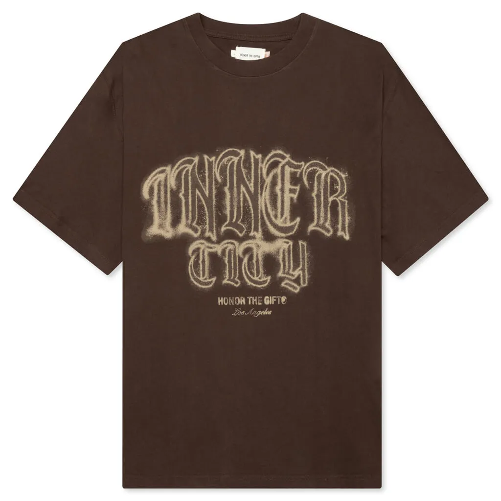 Stamp Inner City Tee - Brown